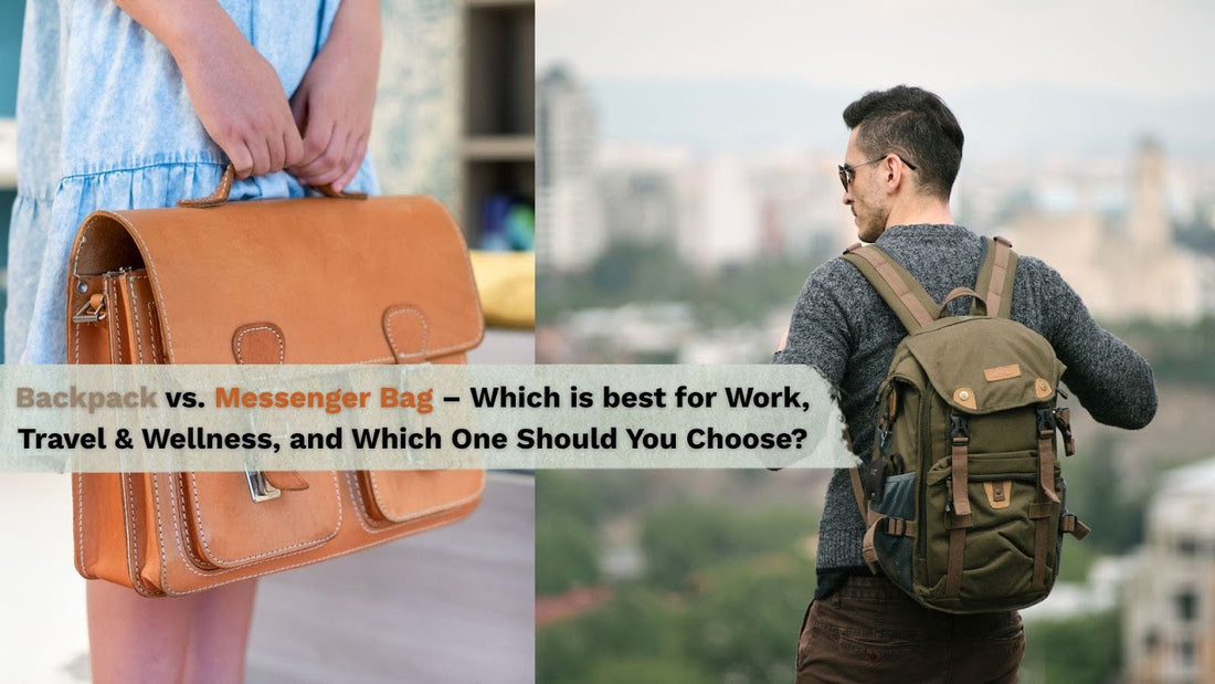 Backpack vs. Messenger Bag – Which is best for Work, Travel & Wellness, and Which One Should You Choose?