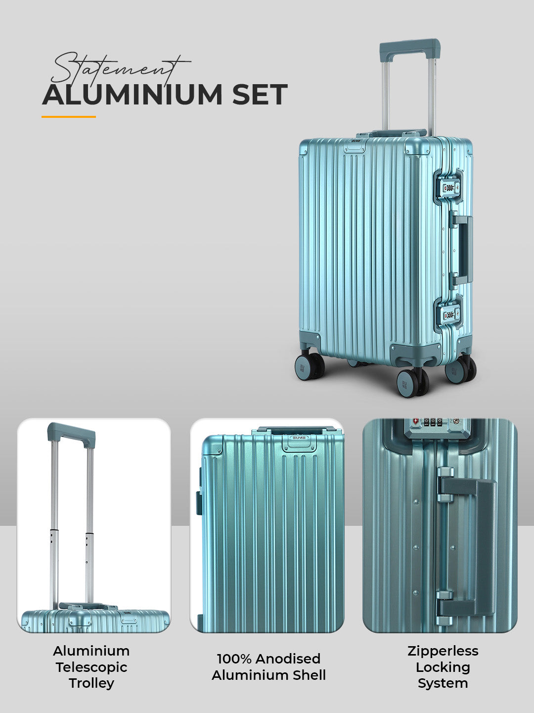 Aluminum Silver Cabin