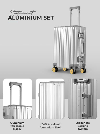 Aluminum Silver Check-In Medium