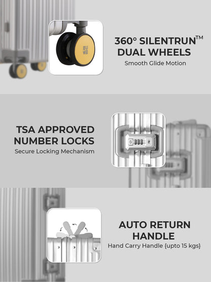 Aluminum Silver Check-In Medium