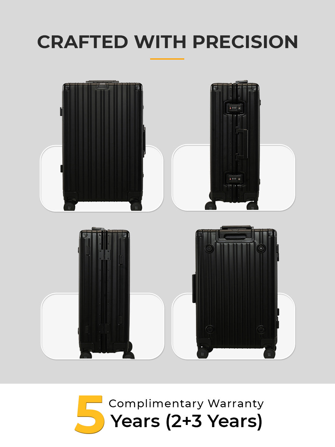 Aluminum Black Check-In Medium