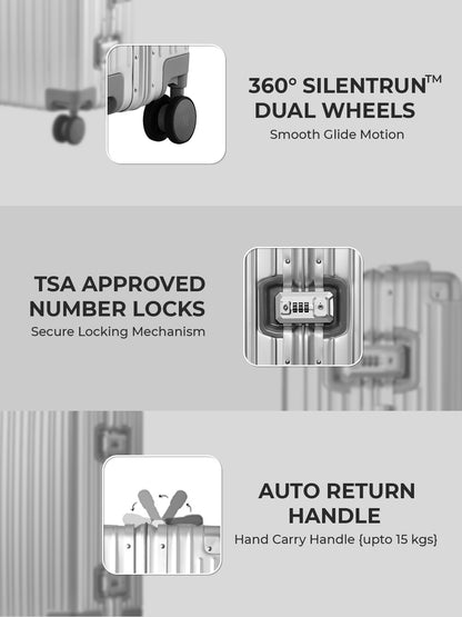 Aluminum Silver Check-In Medium