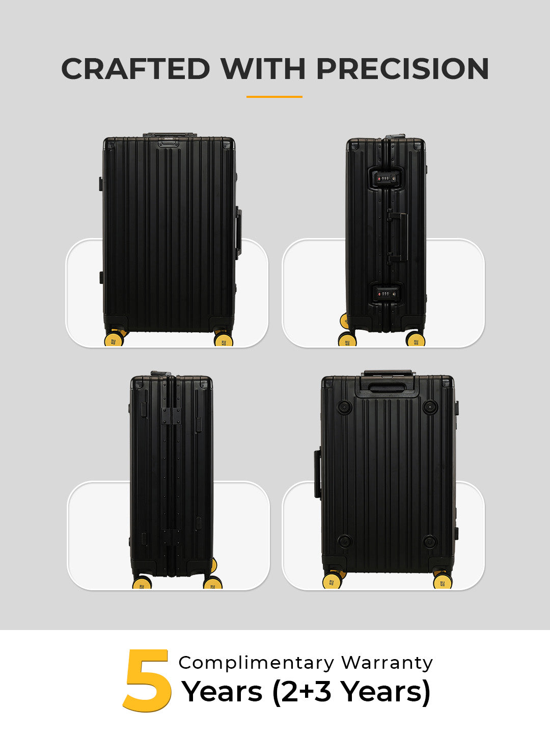 Aluminum Black Check-In Medium