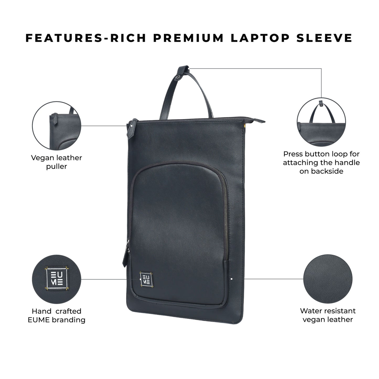 Tech Pro Vegan Leather Laptop Case
